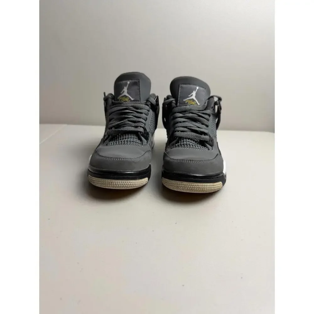 Jordan Retro 4 Grey Sneakers‎ Youth Size 5.5Y